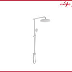 علم دوش حمام بلا سفید کروم شودر