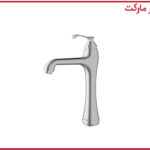 شیر روشویی پایه بلند شودر مدل کلاسیک کروم