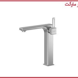 شیر روشویی پایه بلند شودر مدل میشل کروم مات