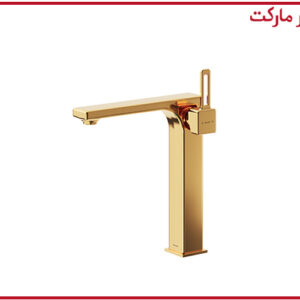 شیر روشویی پایه بلند شودر مدل میشل طلا