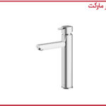 شیر روشویی پایه بلند شودر مدل یونیک کروم