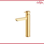 شیر روشویی پایه بلند شودر مدل یونیک طلا