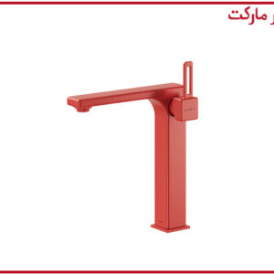 شیر روشویی پایه بلند شودر مدل میشل قرمز