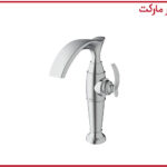شیر روشویی پایه بلند شودر مدل گلوریس کروم