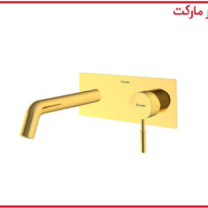 شیر روشویی یک تکه توکار روگن طلا شودر