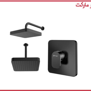 شیر حمام تیپ1 توکار تاین مشکی شودر