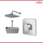 شیر حمام تیپ1 توکار تاین کروم شودر