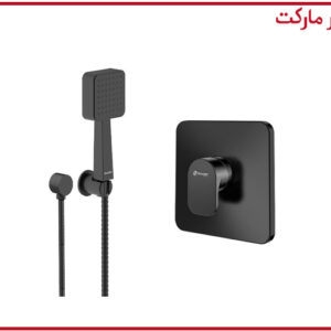 شیر حمام تیپ2 توکار تاین مشکی شودر