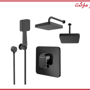 شیر حمام تیپ3 توکار تاین مشکی شودر
