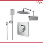 شیر حمام تیپ3 توکار تاین کروم شودر