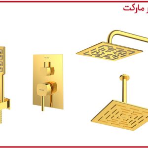 شیر حمام تیپ3 توکار طلا رومر شودر