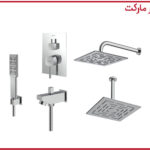 شیر حمام تیپ4 توکار رومر کروم شودر