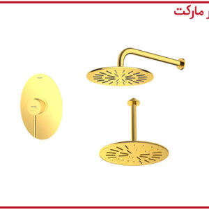 شیر حمام تیپ1 توکار روگن طلا شودر