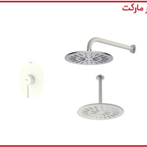 شیر حمام تیپ1 توکار روگن شیری کروم شودر
