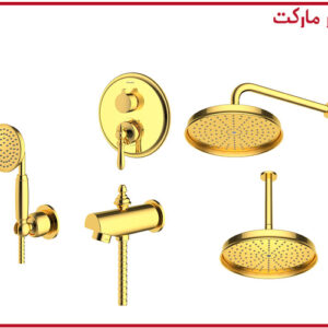 شیر حمام تیپ4 توکار زیگموند طلا شودر