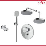 شیر حمام تیپ 4 توکار مارینو کروم شودر