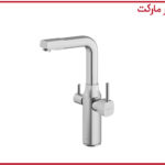شیر آشپزخانه دومنظوره شودر مدل یونیک کروم مات
