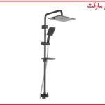 علم دوش حمام آلما مشکی کروم شودر