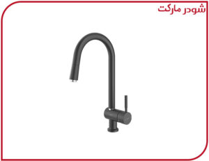 شیر آشپزخانه شاوری شودر مدل موناکوپلاس مشکی کروم