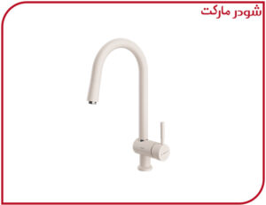 شیر آشپزخانه شاوری شودر مدل موناکوپلاس شیری کروم