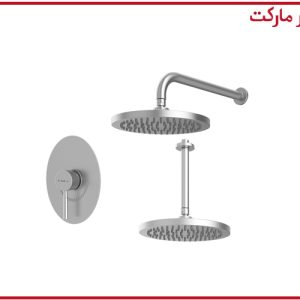 شیر حمام تیپ1 توکار روگن ABS کروم مات شودر