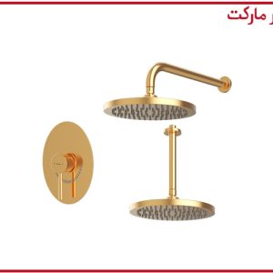 شیر حمام تیپ1 توکار روگن ABS طلا شودر