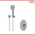 شیر حمام تیپ2 توکار روگن ABS کروم شودر