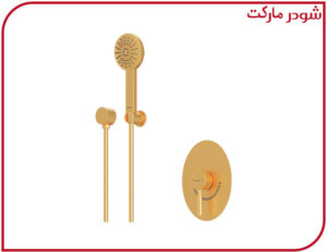 شیر حمام تیپ2 توکار روگن ABS طلامات شودر