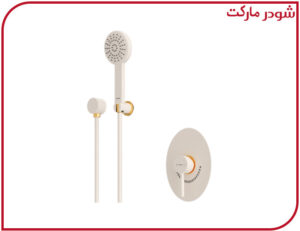 شیر حمام تیپ2 توکار روگن ABS شیری طلا شودر
