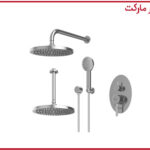 شیر حمام تیپ3 توکار روگن ABS کروم شودر