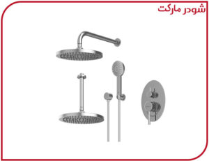 شیر حمام تیپ3 توکار روگن ABS کروم شودر