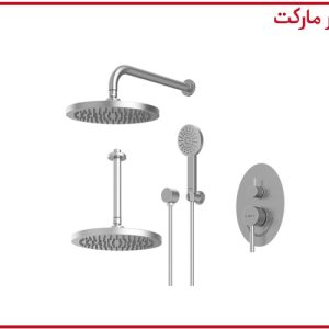 شیر حمام تیپ3 توکار روگن ABS کروم مات شودر