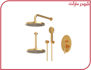 شیر حمام تیپ3 توکار روگن ABS طلا شودر