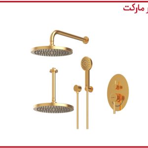 شیر حمام تیپ3 توکار روگن ABS طلا شودر