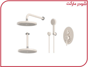 شیر حمام تیپ3 توکار روگن ABS شیری کروم شودر