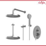 شیر حمام تیپ4 توکار روگن ABS کروم شودر