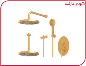 شیر حمام تیپ4 توکار روگن ABS طلامات شودر