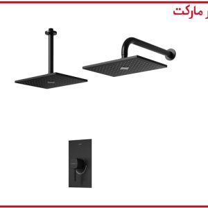 شیر حمام تیپ1 توکار رومر ABS مشکی شودر