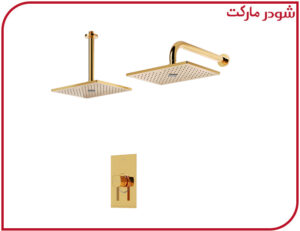 شیر حمام تیپ1 توکار رومر ABS طلایی شودر
