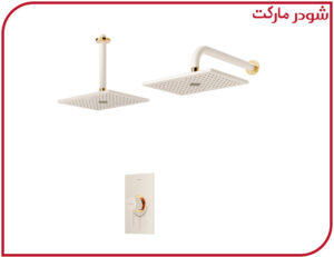 شیر حمام تیپ1 توکار رومر ABS شیری طلا شودر