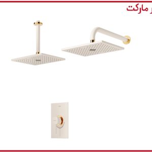 شیر حمام تیپ1 توکار رومر ABS شیری طلا شودر