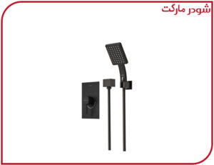 شیر حمام تیپ2 توکار رومر ABS مشکی شودر