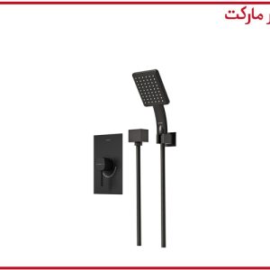 شیر حمام تیپ2 توکار رومر ABS مشکی شودر