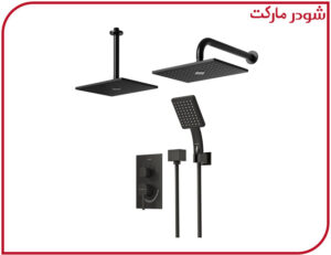 شیر حمام تیپ3 توکار رومر ABS مشکی شودر