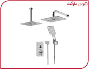 شیر حمام تیپ3 توکار رومر ABS کروم شودر