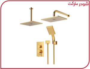 شیر حمام تیپ3 توکار رومر ABS طلامات شودر