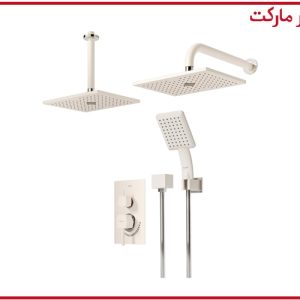 شیر حمام تیپ3 توکار رومر ABS شیری کروم شودر