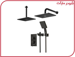 شیر حمام تیپ4 توکار رومر ABS مشکی شودر
