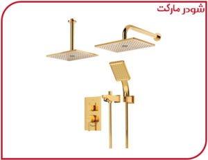 شیر حمام تیپ4 توکار رومر ABS طلا شودر