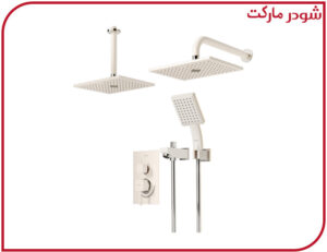 شیر حمام تیپ4 توکار رومر ABS شیری کروم شودر